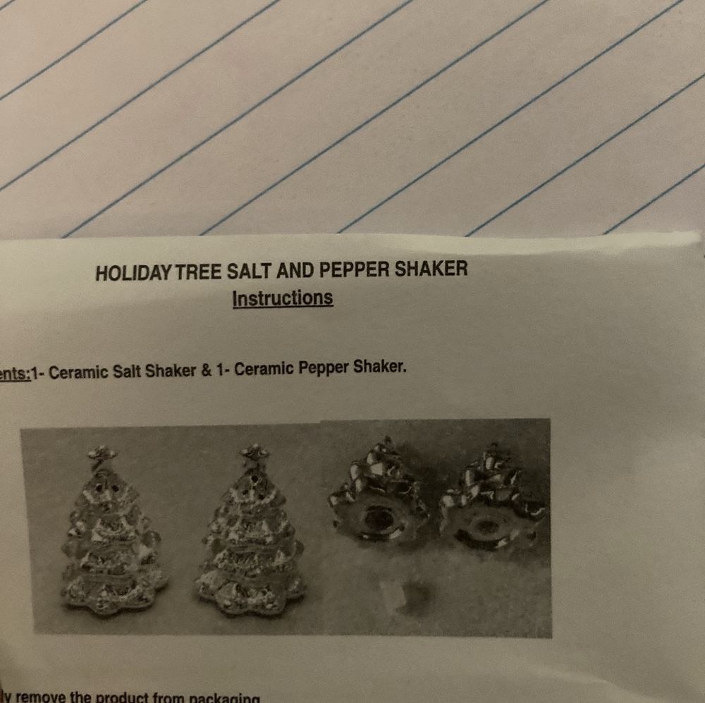 Vintage Christmas salt and pepper shakers